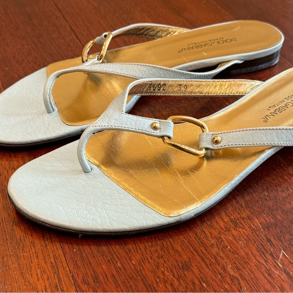 Dolce & Gabana sandal , Size 9  , like a light blue color - Picture 4 of 6